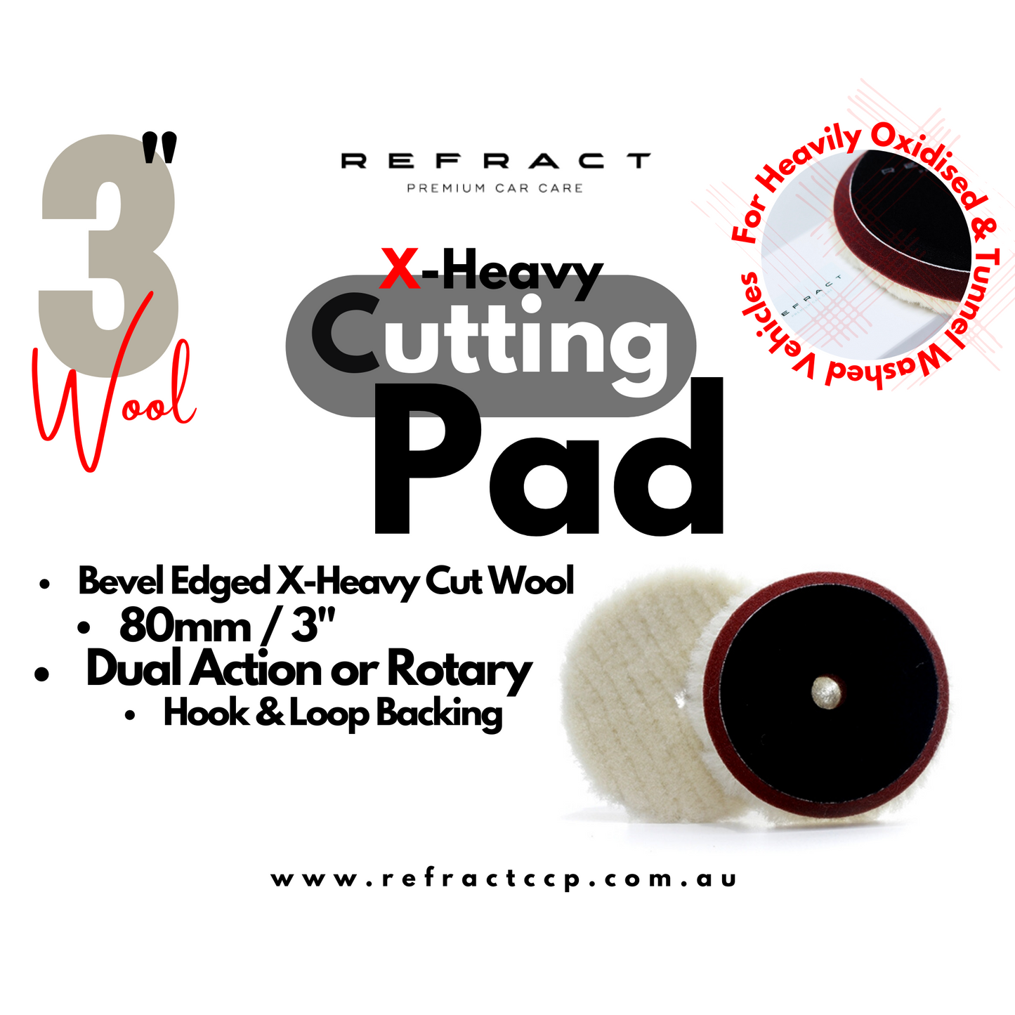 X-Heavy Twisted Wool Cutting Pads - Swirlkillers