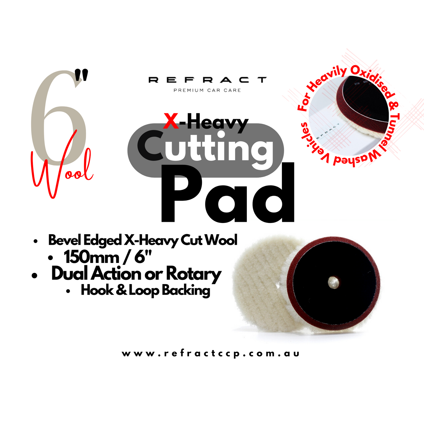 X-Heavy Twisted Wool Cutting Pads - Swirlkillers