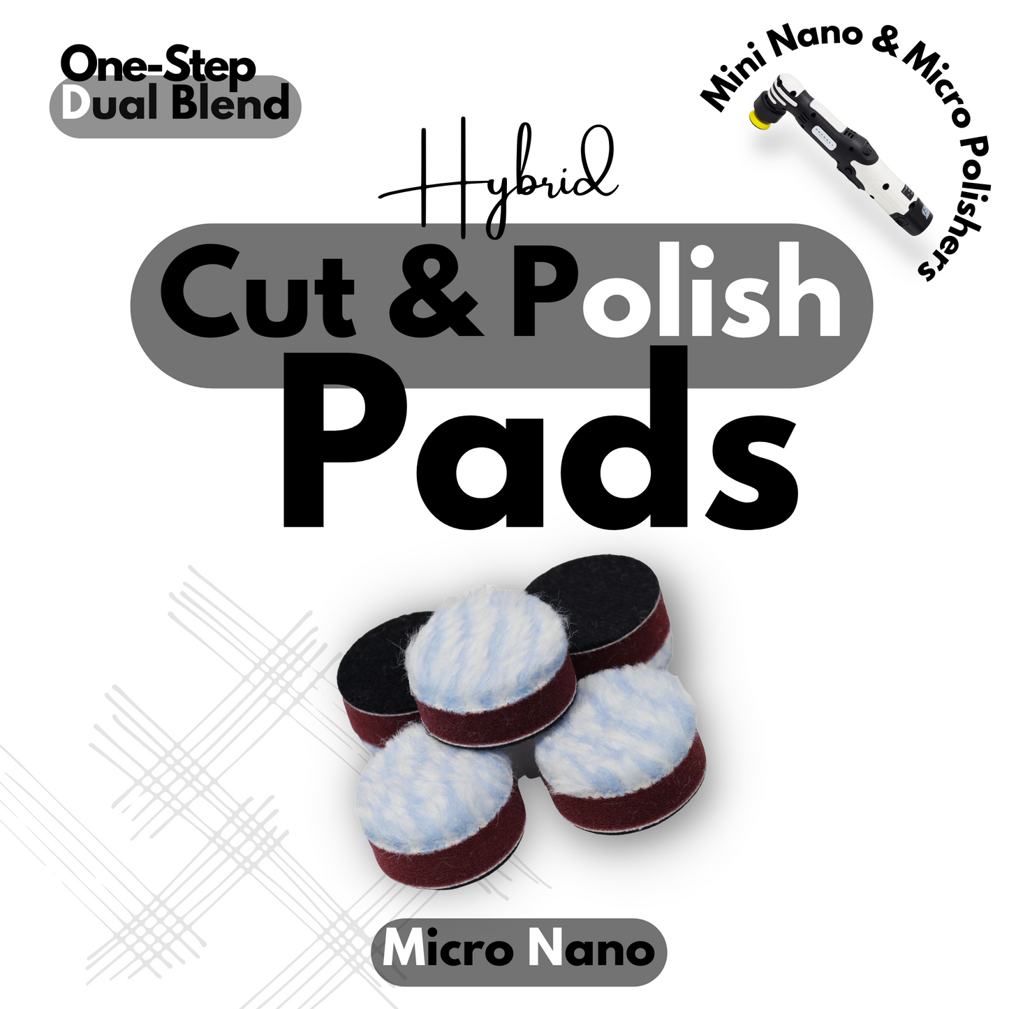 Microfiber Hybrid One-Step Polishing Pads