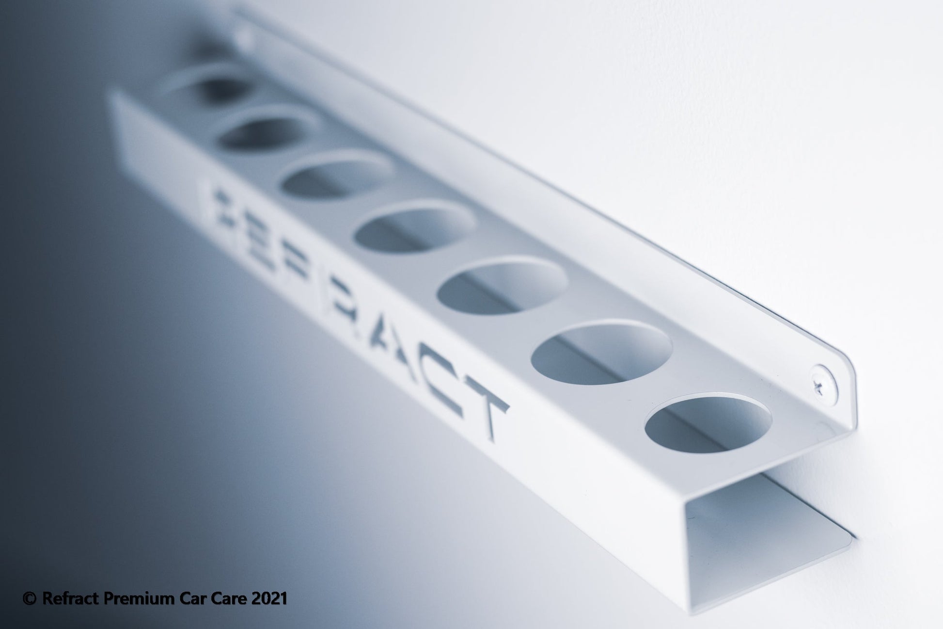 Refract Premium Car Care Products Refract Ceramic Coating Bottle Holder Garage Wall Storage Holder $49.95