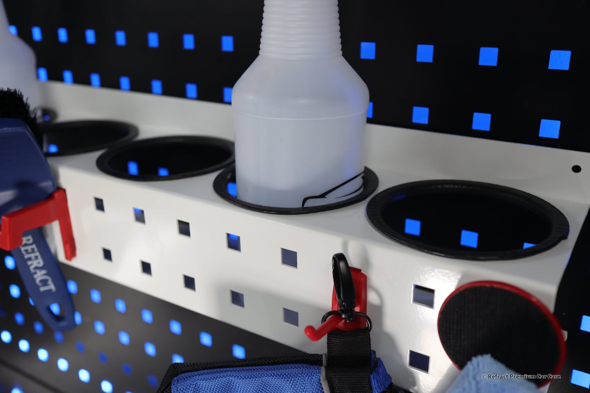 Refract Premium Car Care Products Refract Detailing Bottle & Accessory Storage Wall Rack Caddy Kit $79.95