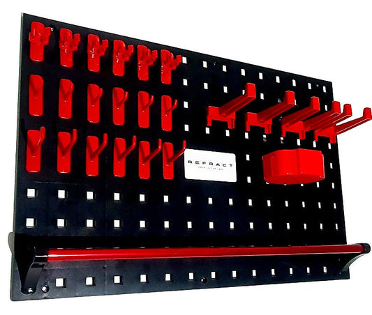 REFRACT Garage Wall Hook Storage Board Kit