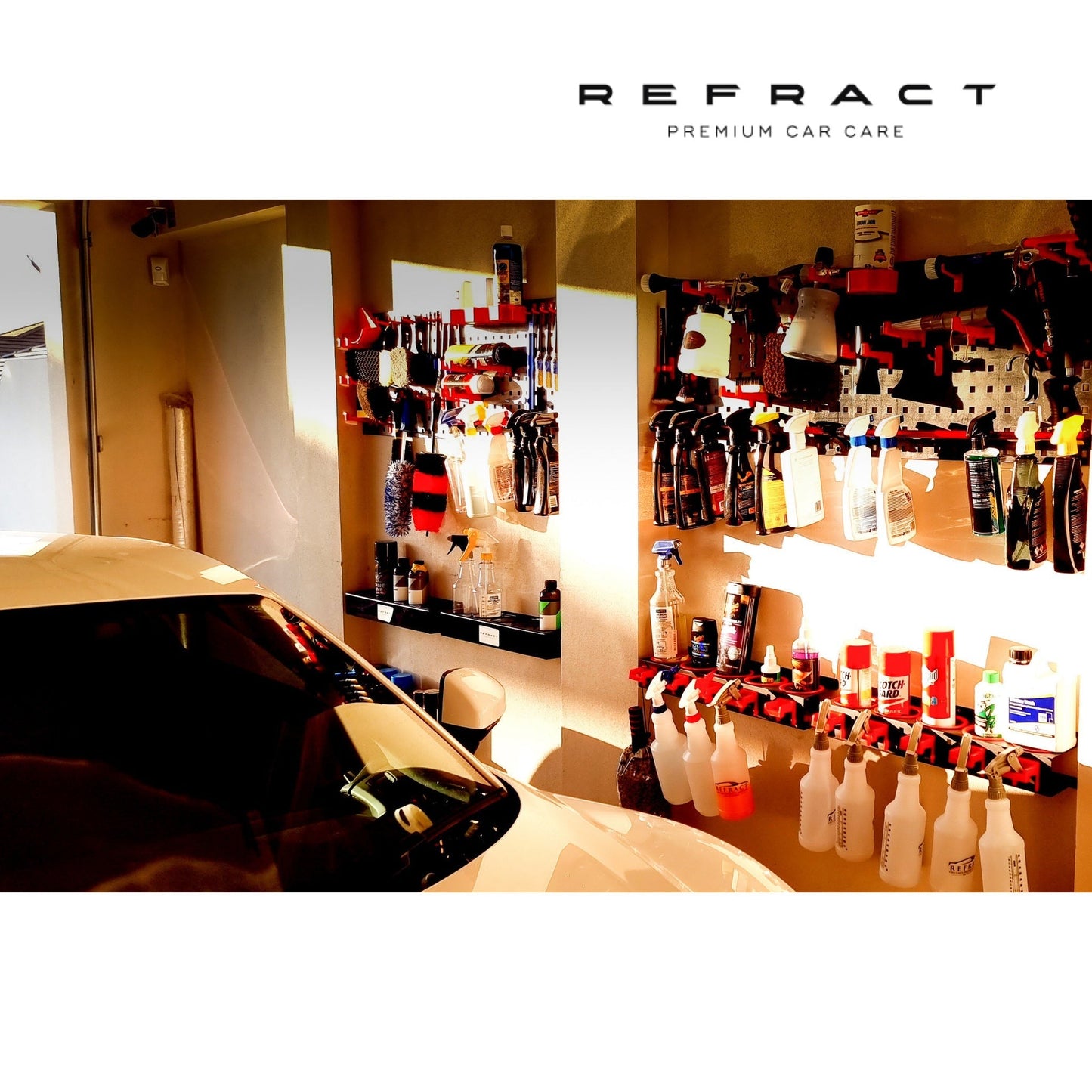 REFRACT Garage Wall Hook Storage Board Kit