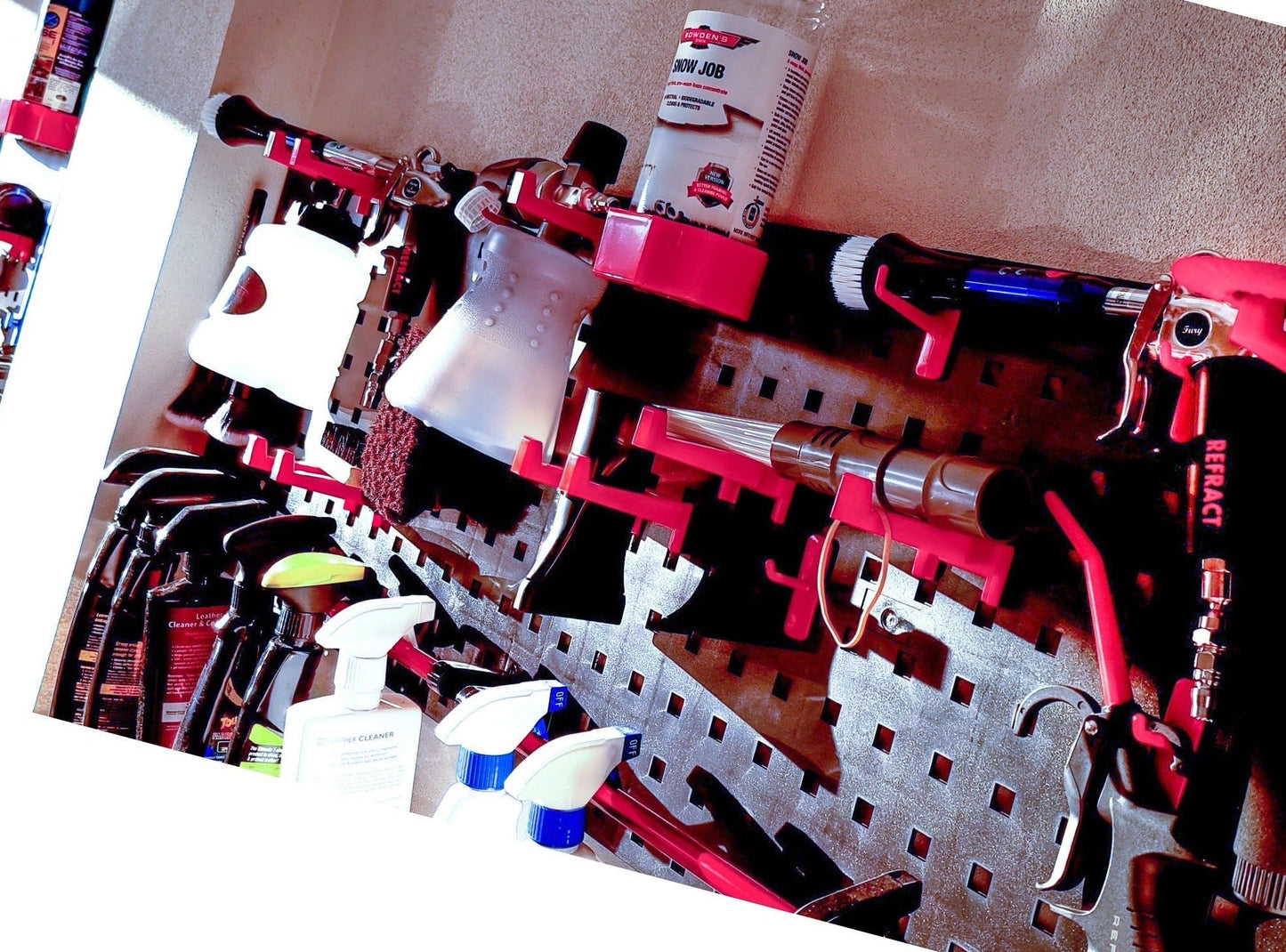 REFRACT Garage Wall Hook Storage Board Kit