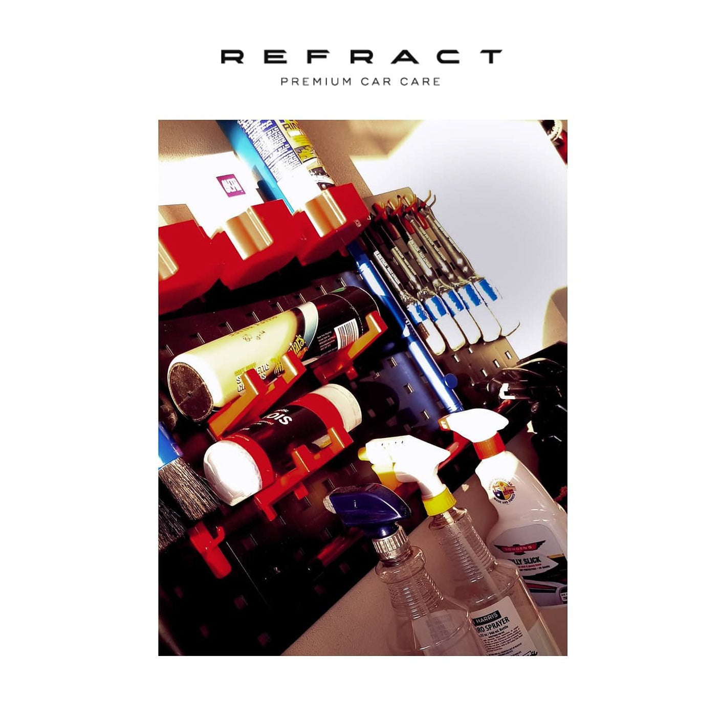 REFRACT Garage Wall Hook Storage Board Kit